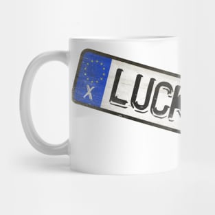 Lucky You - License Plate Mug